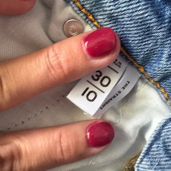 Loft The Straight distressed light wash jeans - Picture 4 of 4